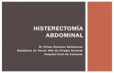 Histerectomía abdominal