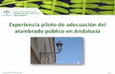 Experiencia piloto de adecuación del alumbrado público de Andalucía