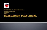 Evaluación plan anual 2011
