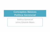 Conceptos y elementos de política gerencial