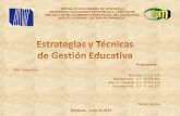 Estrategias y técnicas de gestión gerencial aplicadas a organizaciones del sistema educativo venezolano