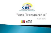 Voto transparente