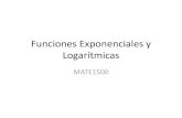 MATH1500 - Funciones Exponenciales y Logarítmicas