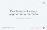 Problema, solución y segmento de mercado (Raúl Rivera) CANVAS