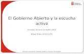 RedIRIS JJTT2012 El Gobierno Abierto y la escucha activa-Agirre-20121129