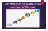 Características de las diferentes versiones de windows