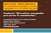 Autor: Rupert sheldrake - Presenta: Dra. Marta Rizo García de la UACM