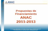 Financiamiento ANAC 2011 2013