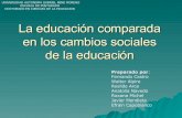 Presentacion La EducacióN Comparada En Los Cambios Sociales Creacion De La Pedagogia Nacional Franz Tamayo