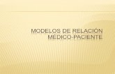Modelos relación médico-paciente.