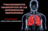 Procedimientos de diagnostico en las enfermedades respiratorias