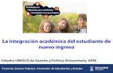 Seminario acogida - Ponencia Fernando Zulaica - La Integración académica del estudiante de nue…
