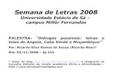 Semana de Letras 2008 - Letras e Telas de Cabo Verde