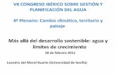 Ponencia de Leandro del Moral en el VII Congreso Ibérico