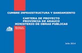 CUMBRE NAHUELBUTA-INFRAESTRUCTURA: CARTERA DE PROYECTO PROVINCIA DE ARAUCO MINISTERIO DE OBRAS PUBLICAS