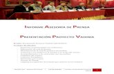 Asesoría de Prensa Cidecot - Presentación Proyecto Vadinia
