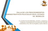 falla en procedimiento administrativo policial en Morelos