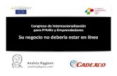 Congreso Internacionalizacion CADEXCO - Plan de acción digital para PYMES
