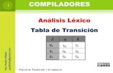 Compiladores, Analisis Lexico, Tabla de Transiciones
