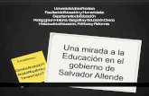 Educación y Gobierno de Salvado+ç´`r Allende