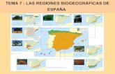 Las regiones biogeográficas de España Tema 7 de Geografia de 2º Bach. Curso 2013-2014