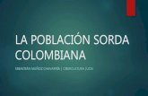 La población sorda colombiana