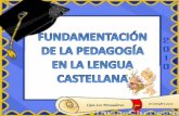 Pedagogia en lengua castellana