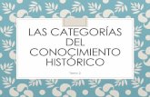 Las categorias para estudiar la Historia