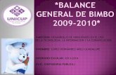 BALANCE GENERAL DE BIMBO 2009-2010
