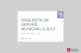 Enquesta de serveis municipals 2012. Evolució 2008-2012