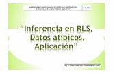 Inferencia en RLS, datos atípicos.  Aplicación