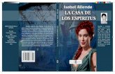Portada de libro, casa de los espíritus, Isabel Allende, colores frio,contexto