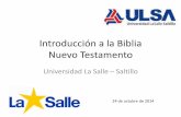 Introducción a la Biblia - Nuevo Testamento