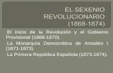 Tema 5 el Sexenio Revolucionario en España 1868-1874
