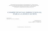 Competencias direcional educativas