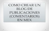 Como crear un blog en mex