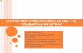 Ix certamen literario escolar andaluz