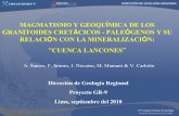 MAGMATISMO Y GEOQUÍMICA DE LOS GRANITOIDES CRETÁCICOS - PALEÓGENOS Y SU RELACIÓN CON LA MINERALIZACIÓN: CUENCA LANCONES