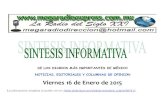 Sintesis informativa  mexico 16 de enero 2015