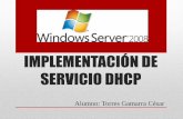 Implementación de servicio dhcp