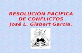 Resolución pacífica de conflictos