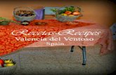 Recetario de cocina Valencia del Ventoso. Opengate Project. Encuentro en Castiglione del Lago (Italia). Mayo 2014
