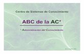 El ABC de la Gestión del Conocimiento
