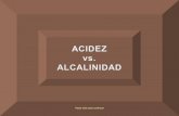 Acidez vs alcalinidad