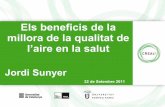 Els beneficis de la millora de la qualitat de l'aire en la salut - Jordi Sunyer