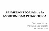 López Martín.- Las primeras teorías de la modernidad pedagógica