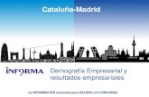 Estudio Demografía Empresarial Cataluña vs Madrid