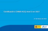 Certificación CMMI-ACQ nivel 3 en la Dirección General de Tráfico