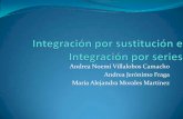 Integración por sustitución e integración por series