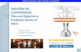 Gestión de contenidos: Memoria digital de la Fundación Sancho el Sabio